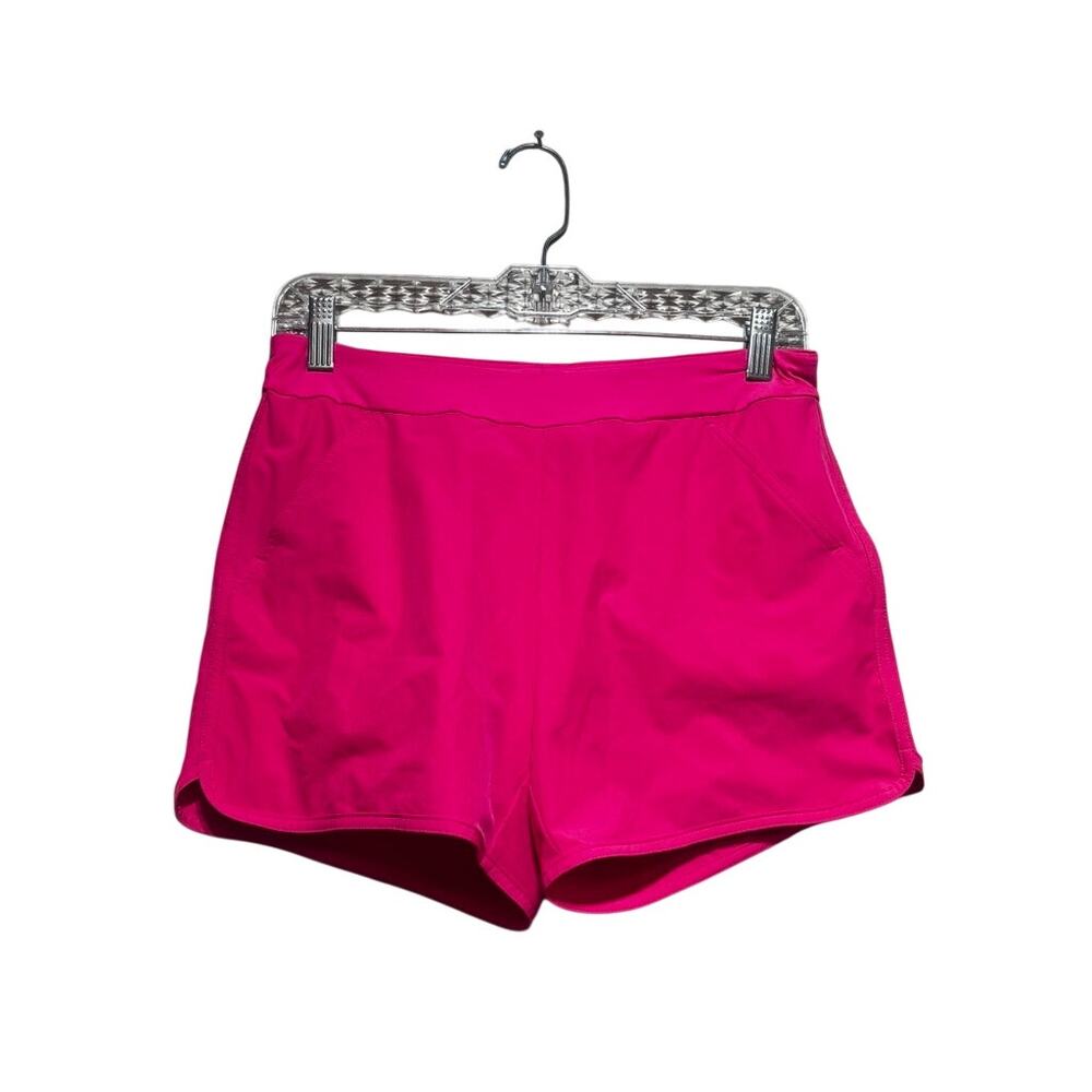 Lands’ End Girls Neon Electric Pink Swim Shorts XL 14-16